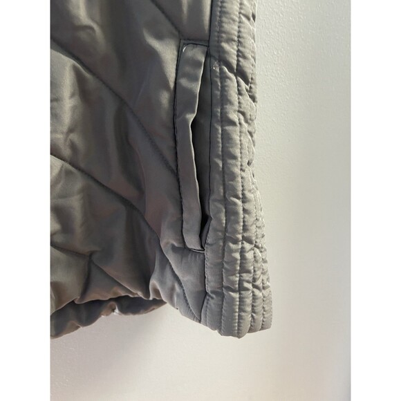 NYC New York & Company Women's Gray Puffer Vest Full Zipper Pockets Size L - Picture 3 of 8